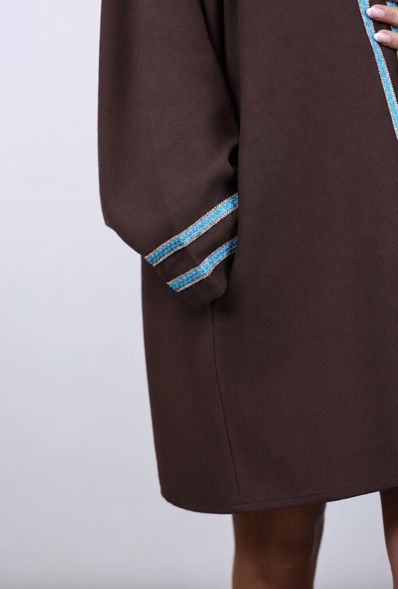Brook short brown Kaftan