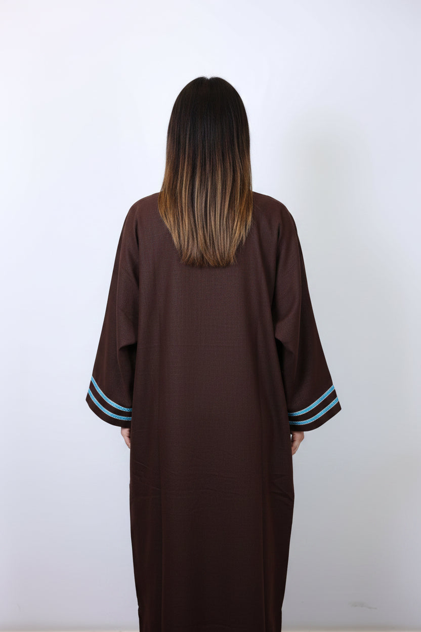 Brook brown long Kaftan