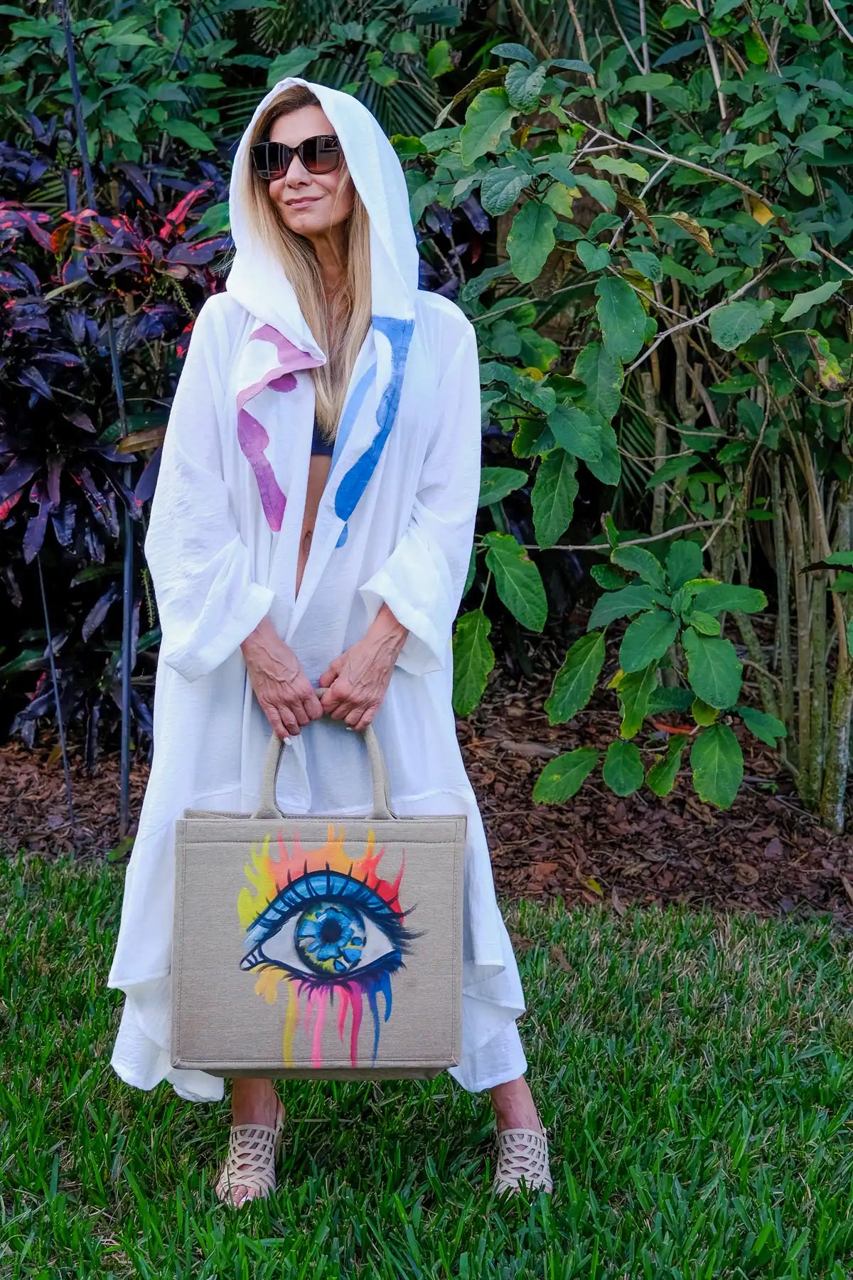 Aphrodite White hand painted