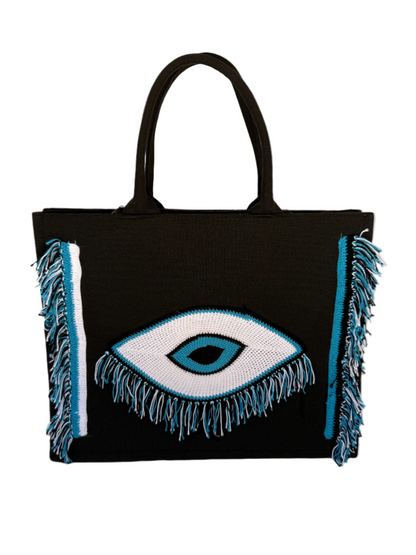 Farah Black Tote Bag