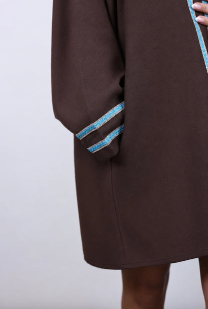 Brook short brown Kaftan