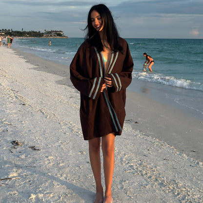 Brook short brown Kaftan