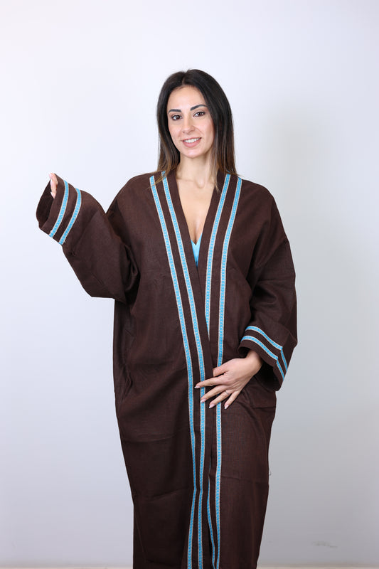 Brook brown long Kaftan