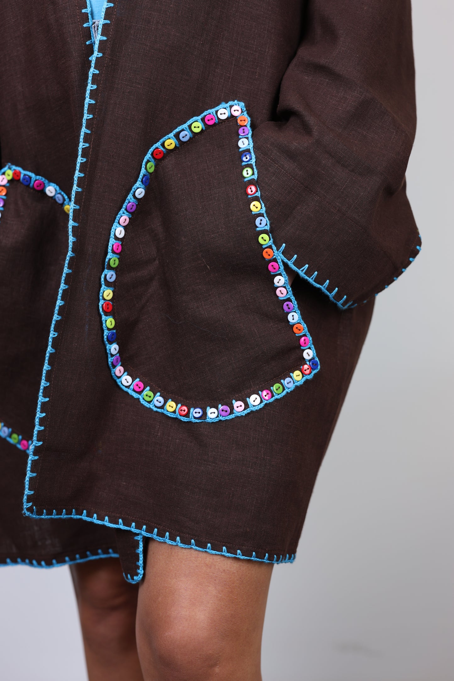 Layla Short Brown Kimono