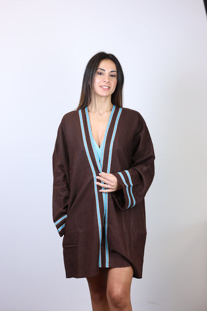 Brook short brown Kaftan