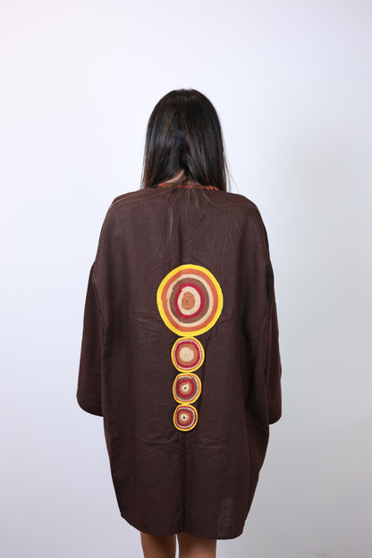 Arwin Short brown Kaftan