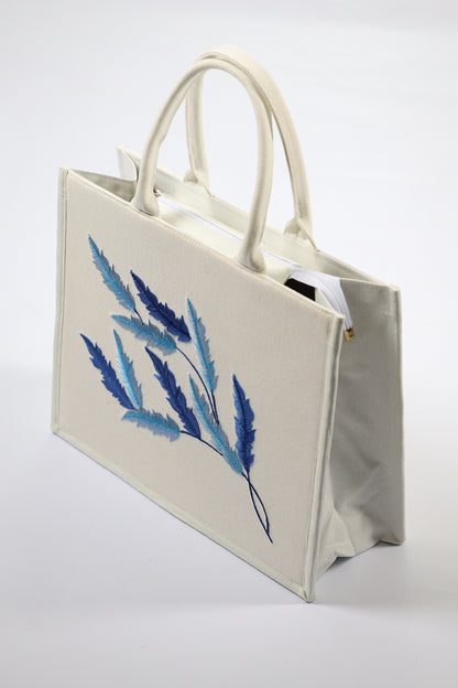 Teria Blue Tote Bag