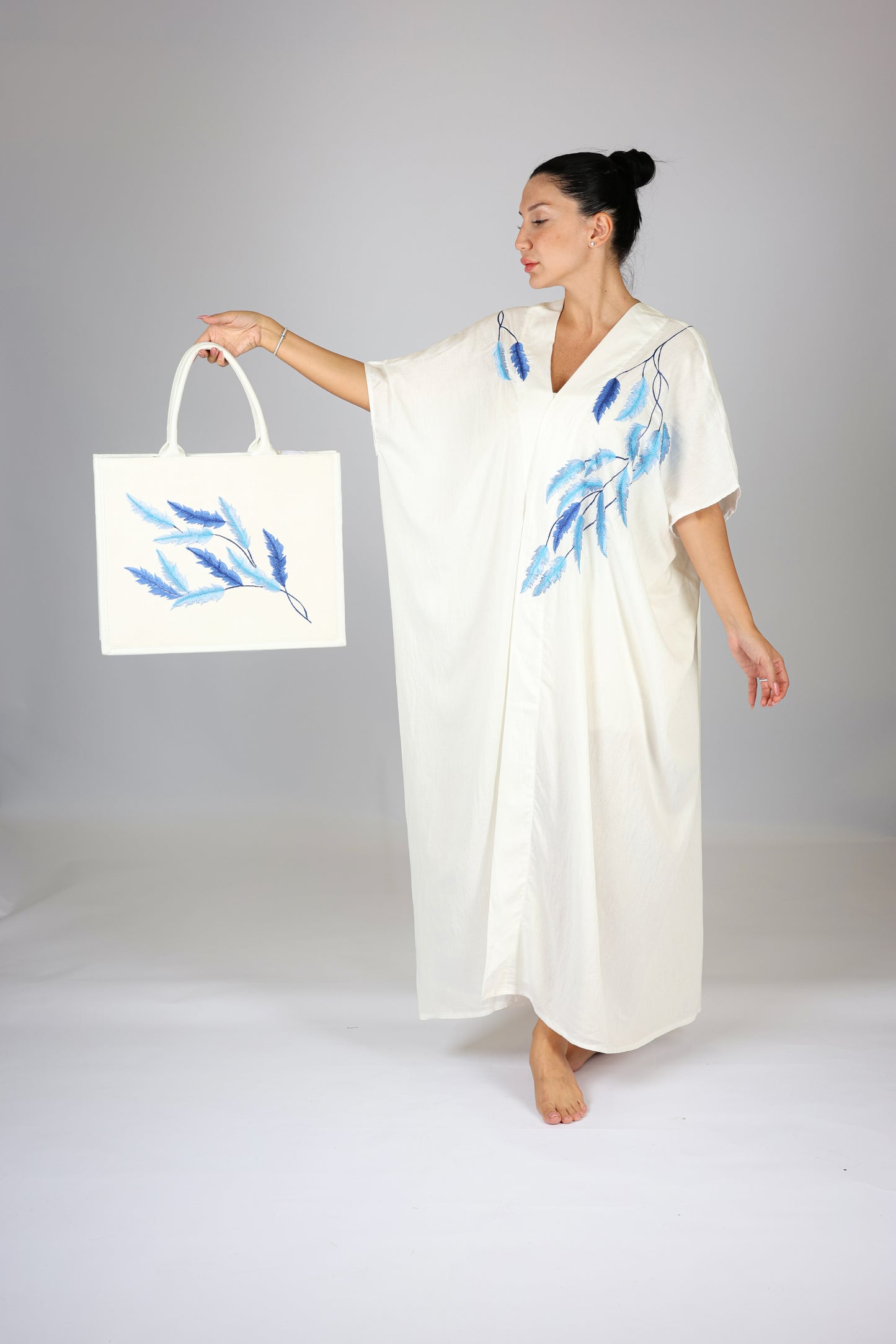 Teria Blue Tote Bag