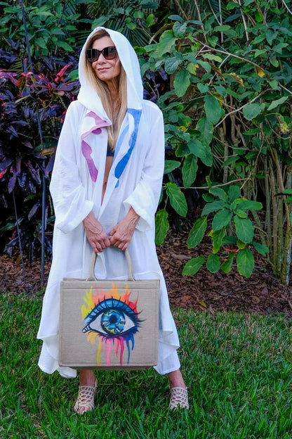 Aphrodite White hand painted