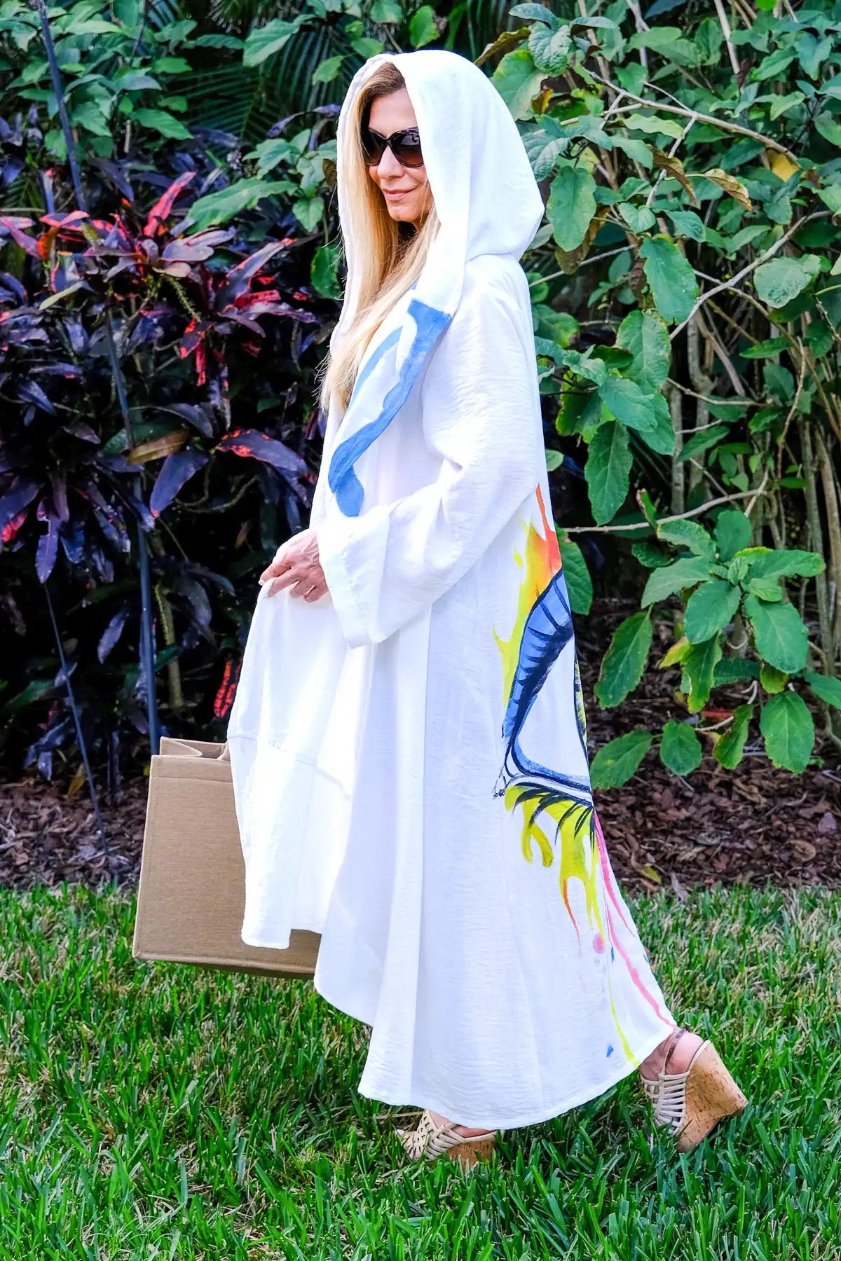 Aphrodite White hand painted