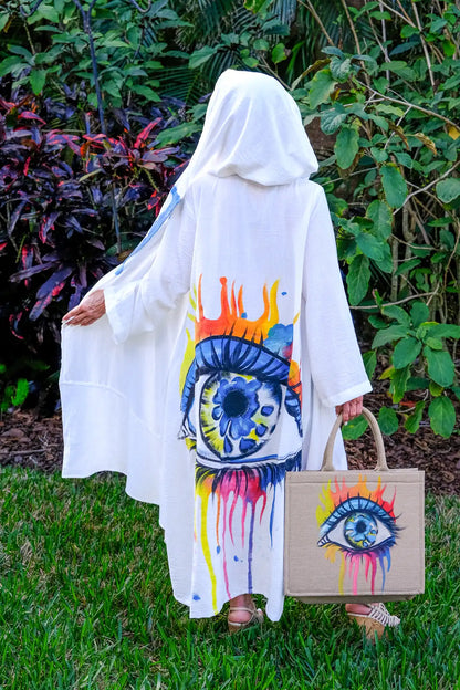 Aphrodite White hand painted